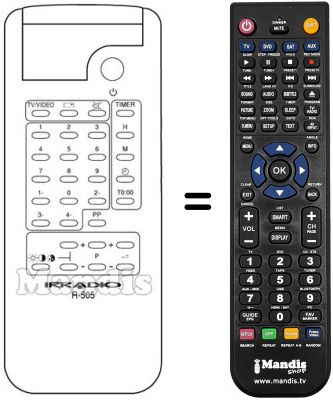 Replacement remote control R 505