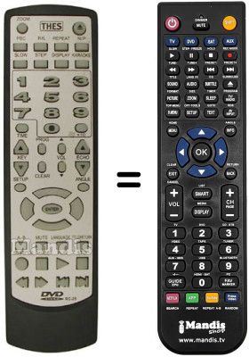 Replacement remote control RC-25