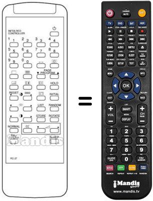 Replacement remote control RC-37