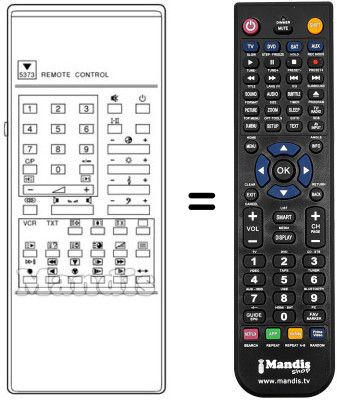 Gleichwertige Fernbedienung RC-5373