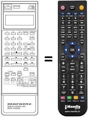 Gleichwertige Fernbedienung RC-693 MV