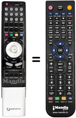 Replacement remote control DIUNAMAI ZEUS 42'