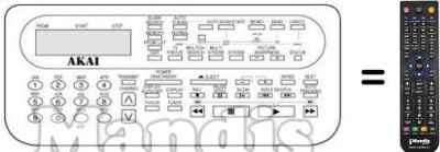 Gleichwertige Fernbedienung RC-V966A