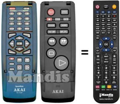 Gleichwertige Fernbedienung RC-Y122F