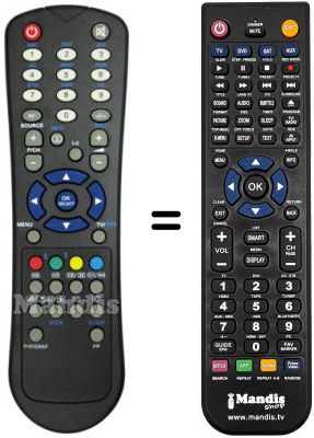 Gleichwertige Fernbedienung RC 1059