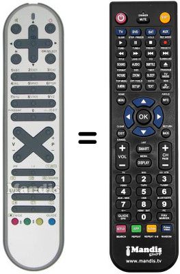 Replacement remote control Autovox AX 42PB 26 (ver. 2)