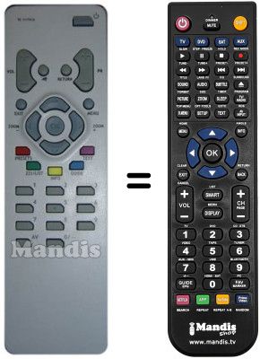 Replacement remote control Saba T 70172 RI Replacement remote control Saba T 70172 RI