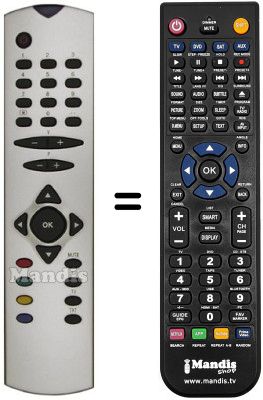 Replacement remote control Goodmans TVG 209 T