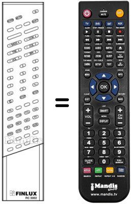 Gleichwertige Fernbedienung RC 3002