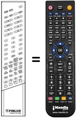 Gleichwertige Fernbedienung RC 3008