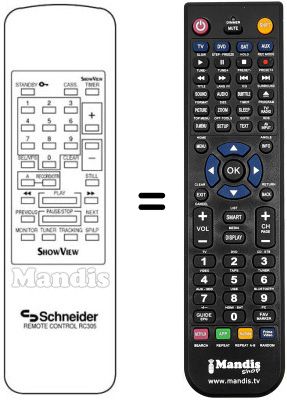 Replacement remote control RC 305