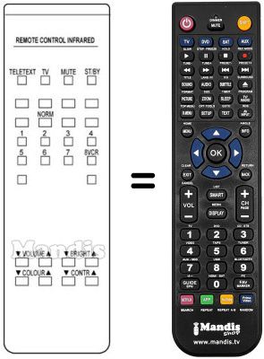 Replacement remote control 076200G004