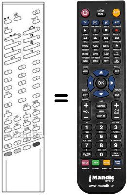 Replacement remote control RC 348