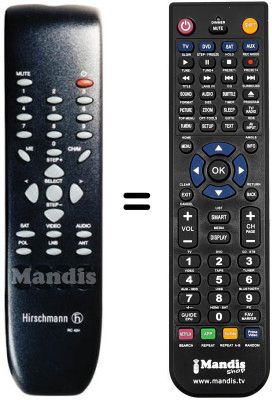 Gleichwertige Fernbedienung RC 424