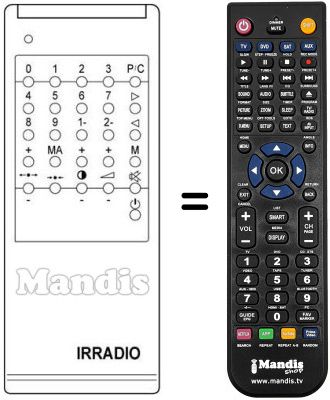 Replacement remote control RC 650