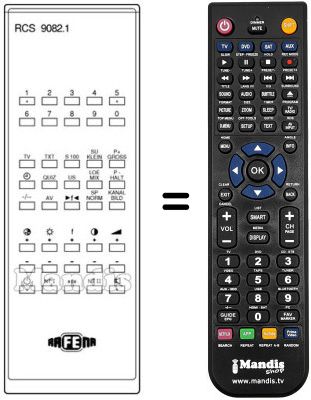 Replacement remote control RCS 9082.1
