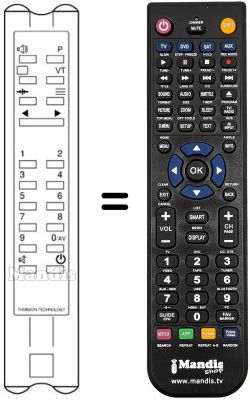 Gleichwertige Fernbedienung RCT 300