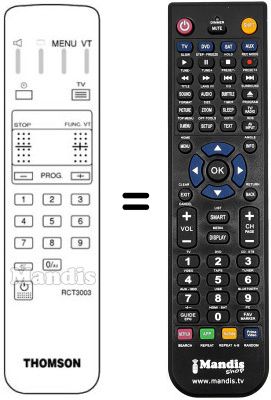 Replacement remote control Teleavia 21 MS 74 CT