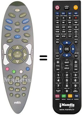 Replacement remote control RC-0197