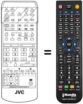 Replacement remote control RM-C860