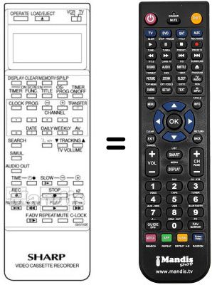 Replacement remote control RRMCG 0570 GESA
