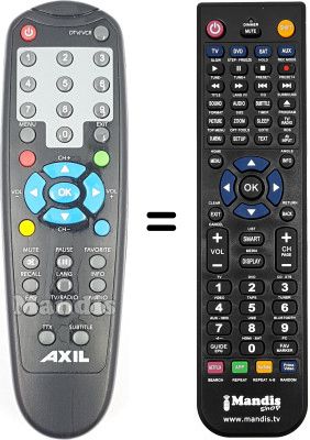 Gleichwertige Fernbedienung Engel TDT 5100
