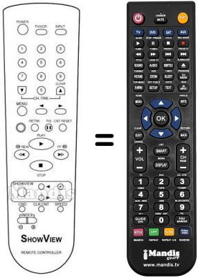 Gleichwertige Fernbedienung Naonis RV 820 S
