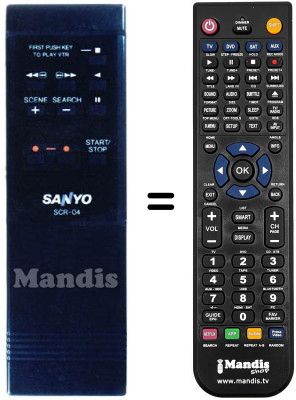 Replacement remote control SCR 04