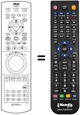 Replacement remote control SE-R0011
