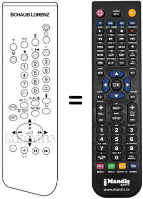 Replacement remote control 5652 16 52