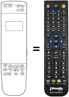 Gleichwertige Fernbedienung Naonis SV 76