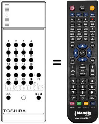 Replacement remote control T-534 A / B