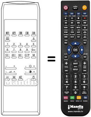 Replacement remote control TC 240