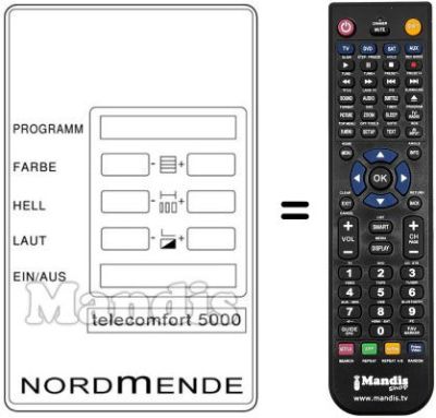 Gleichwertige Fernbedienung 583.257 Gleichwertige Fernbedienung 583.257