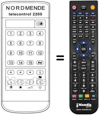 Replacement remote control TELECONTROL 2200