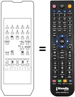 Replacement remote control TP 615