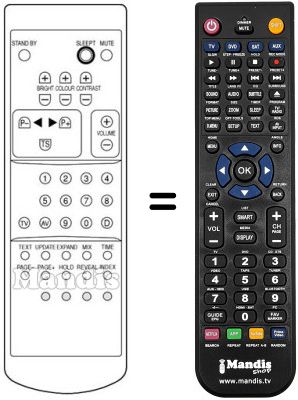 Replacement remote control 1007062000