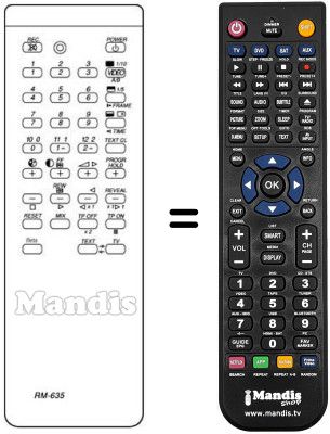 Replacement remote control RM 635