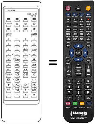 Replacement remote control Sanyo CEP 2872 H