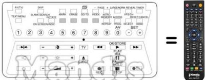 Gleichwertige Fernbedienung V 1015 C Gleichwertige Fernbedienung V 1015 C