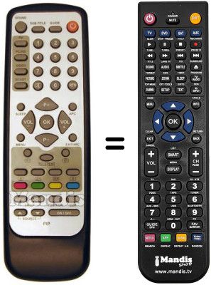 Replacement remote control DECCA V 32 HCHK