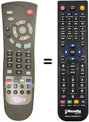 Replacement remote control ACCESS MEDIA STB L 3012