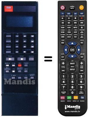 Replacement remote control VRI 606 Replacement remote control VRI 606