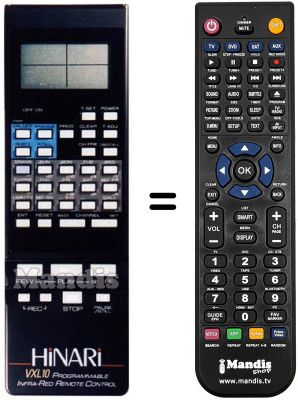 Gleichwertige Fernbedienung VXL 10