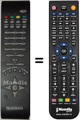 Gleichwertige Fernbedienung Telefunken TE 32917 N17