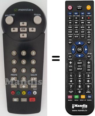 Replacement remote control Thomson DSR 435 TI Replacement remote control Thomson DSR 435 TI