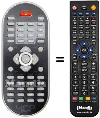 Replacement remote control KIWIE HDVD-PLAY
