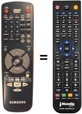 Replacement remote control Samsung DVD 907