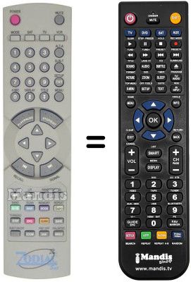 Gleichwertige Fernbedienung Zodiac DZR 8310