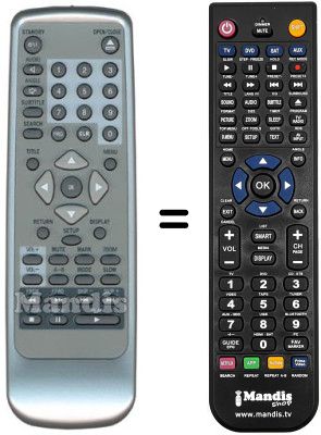 Replacement remote control Seg DVD 333